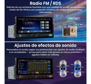 Radio pantalla táctil 6,86"