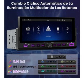 Radio pantalla táctil 6,86"