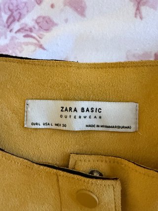 Chaqueta Zara Ante Talla L