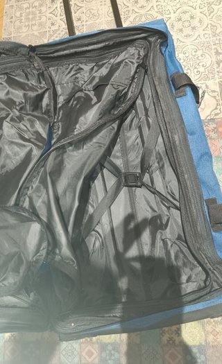 Trolley mochila de viaje azul – Gran capacidad