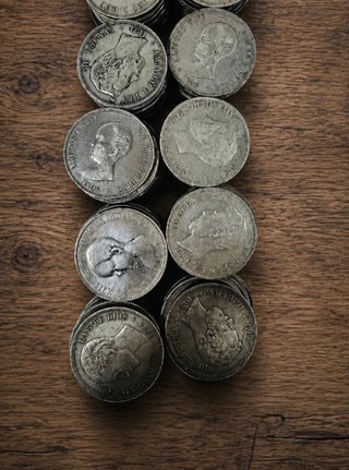 Lote 100 Monedas 5 Pesetas (Duros)
