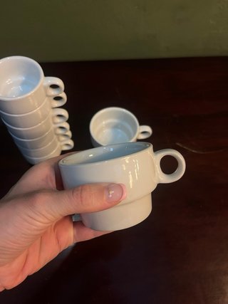 Lote 8 tazas cerámica minimalistas