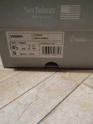 New Balance 998 Grigio/Blu Made in USA