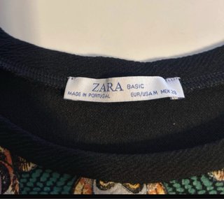 T-shirt Zara fantasia barocca
