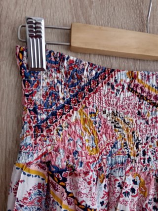 (M) Falda nueva larga estampada