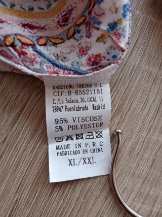 (M) Falda nueva larga estampada