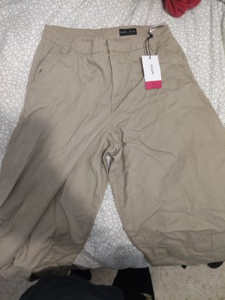 Pantalones anchos Lefties marrones talla L
