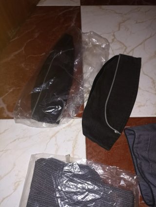 Ropa de cocinero gris,PANTALONES ,CHAQUETILLA Y GO
