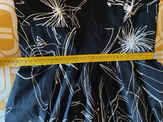 Vestito Sinequanone nero fantasia floreale tg. M