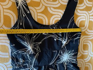 Vestito Sinequanone nero fantasia floreale tg. M