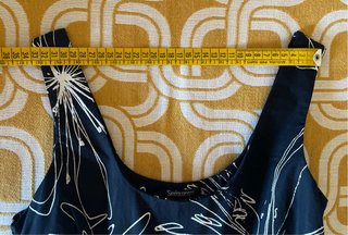 Vestito Sinequanone nero fantasia floreale tg. M