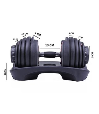 【NUEVAS】KIT 2 MANCUERNAS AJUSTABLES 25KG DECATHLON
