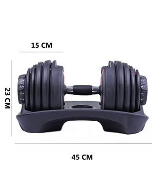 【NUEVAS】KIT 2 MANCUERNAS AJUSTABLES 25KG DECATHLON