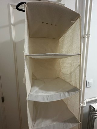 2 set Organizadores de tela colgante beige NUEVOS