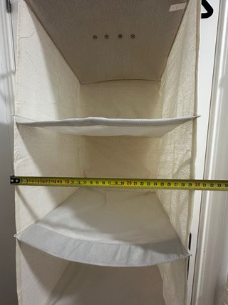 2 set Organizadores de tela colgante beige NUEVOS