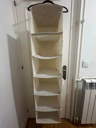 2 set Organizadores de tela colgante beige NUEVOS