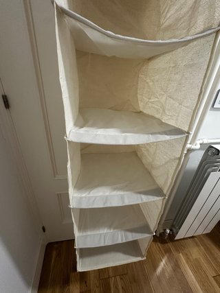 2 set Organizadores de tela colgante beige NUEVOS