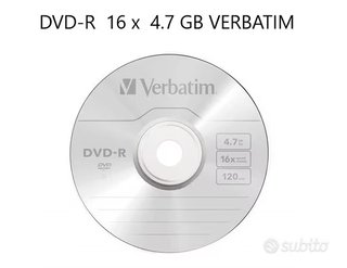 campana di 25 pz DVD-R 16x 4,7GB Verbatim