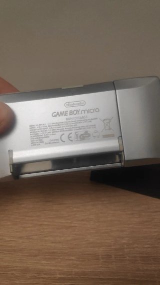 Nintendo Game Boy Micro Argento + Supporto