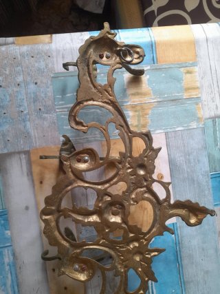 Appendiabiti in Bronzo Massiccio Vintage