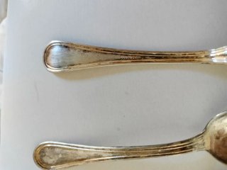 6 cucchiaini vintage argento 1000