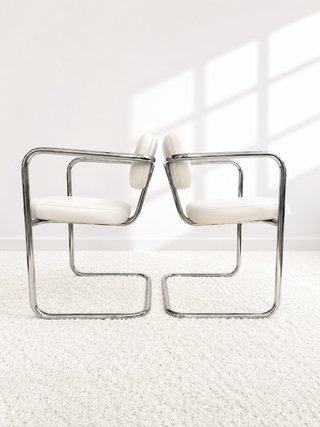 SILLAS CANTILEVER SPACE AGE. 70s