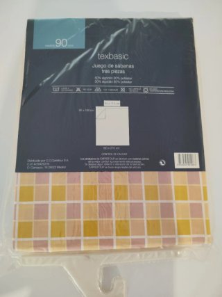 Set di lenzuola 90cm 3 pezzi