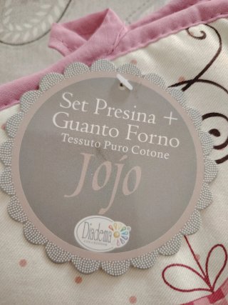 Set presine e guanto da forno