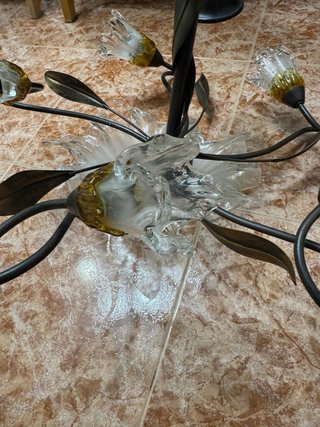 Lampada da soffitto Murano stile floreale