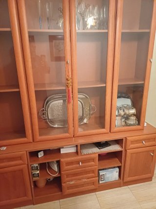 Vitrina de salón madera