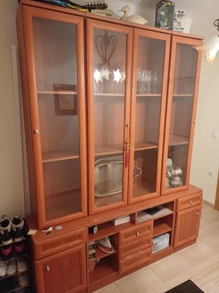 Vitrina de salón madera