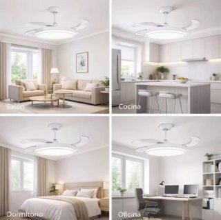 Lampada LED con ventilatore da soffitto 50cm