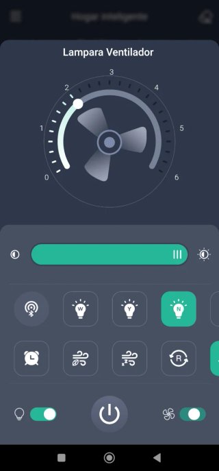 Lampada LED con ventilatore da soffitto 50cm