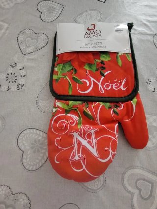 Set 2 Presine Guantone Natale Noel