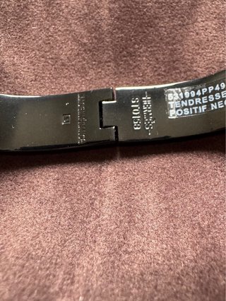 Pulsera H Negra 19cm