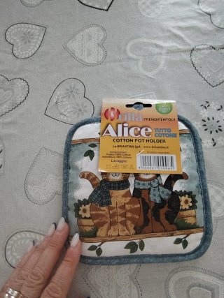 Presine da cucina Brilla Alice in cotone