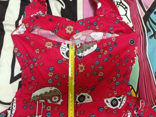 Medidas Vestido Pin Up Calaveras y Flores