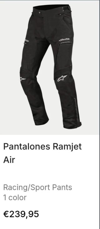 Alpinestars Ramjet Air Talla M verano