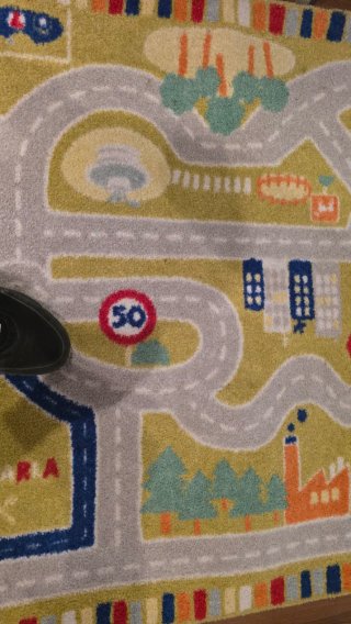 Tappeto per bambini multicolore in tessuto