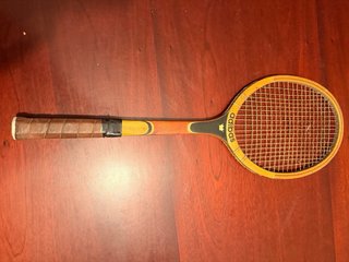 Lote di 5 racchette da tennis vintage e 1 da badminton