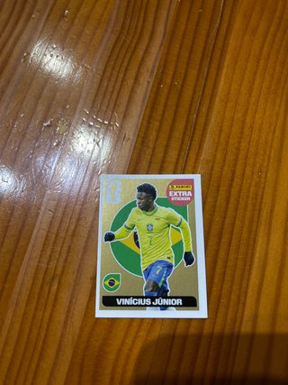 Carta Panini Vinicius JR Extra Dorada