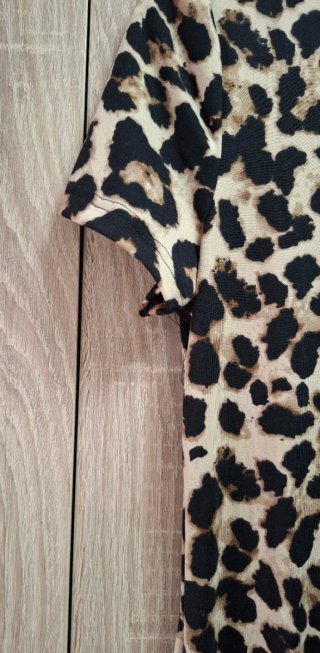 Vestido verano ajustado Animal Print NUEVO Shein L