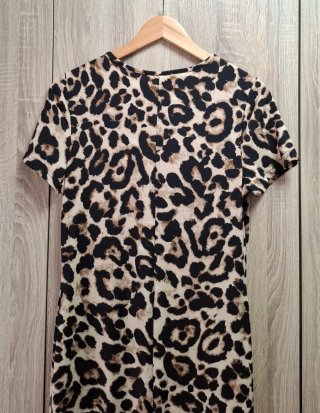 Vestido verano ajustado Animal Print NUEVO Shein L