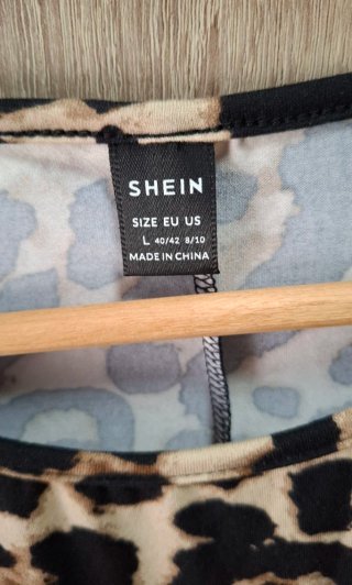 Vestido verano ajustado Animal Print NUEVO Shein L