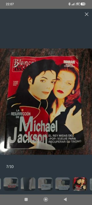 Lote Michael Jackson: Cassettes, Revista y Librito