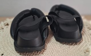 Sandalias negras acolchadas plataforma talla 38