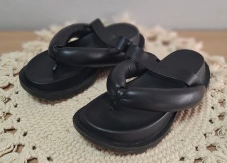 Sandalias negras acolchadas plataforma talla 38
