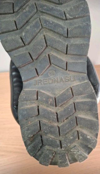 Sandalias negras acolchadas plataforma talla 38
