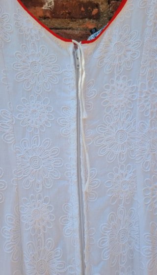 Traje de FlamenK Sevilla Blanco Perforado T.40