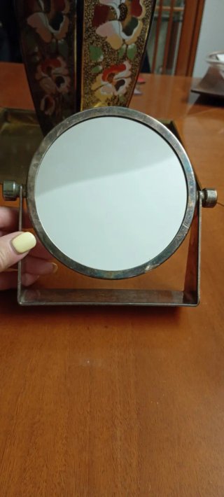 Specchio da tavolo ruotante vintage